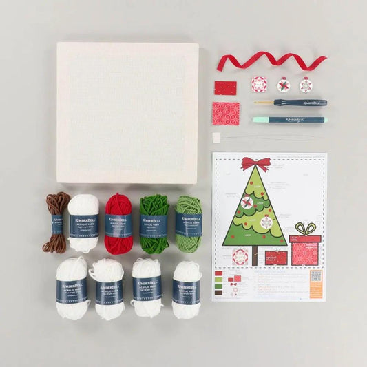 Kimberbell's Christmas Morning – Punch Needle Plus Kit - Everything needed to make project is included