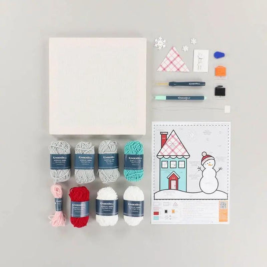 Kimberbell's Snowplace Like Home Punch Needle Plus Kit - Everything needed to make project is included