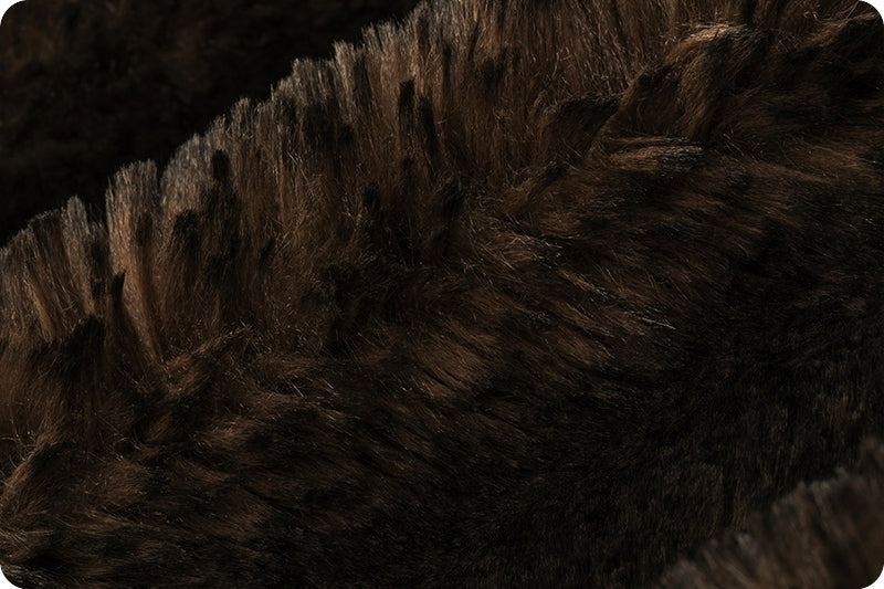 Minky -Luxe Cuddle Arctic Fox BLACK COFFEE From Shannon Fabrics