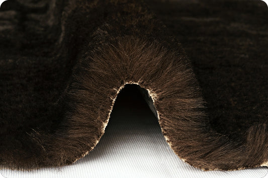 Minky -Luxe Cuddle Arctic Fox BLACK COFFEE From Shannon Fabrics