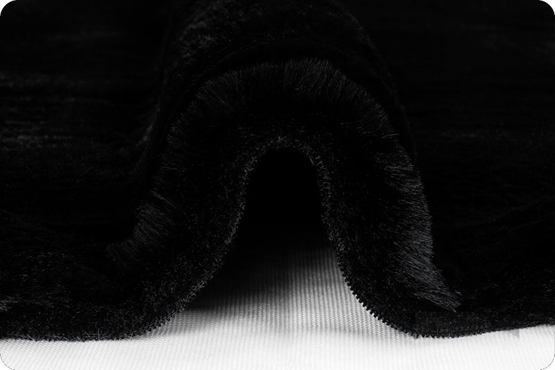 Minky -Luxe Cuddle Arctic Rabbit BLACK From Shannon Fabrics