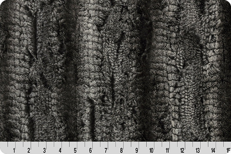 Minky - Luxe Cuddle Boa BLACK From Shannon Fabrics