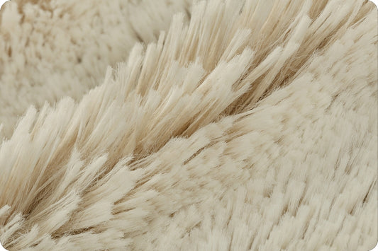 Minky - Luxe Cuddle Frosted Shaggy SAND/SNOW From Shannon Fabrics
