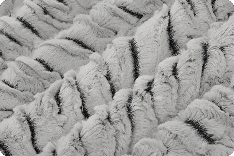 Minky - Luxe Cuddle® Frosted Zebra Gray from Shannon Fabrics