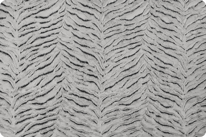 Minky - Luxe Cuddle® Frosted Zebra Gray from Shannon Fabrics