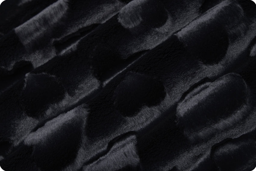 Minky - Luxe Cuddle Hearts BLACK From Shannon Fabrics