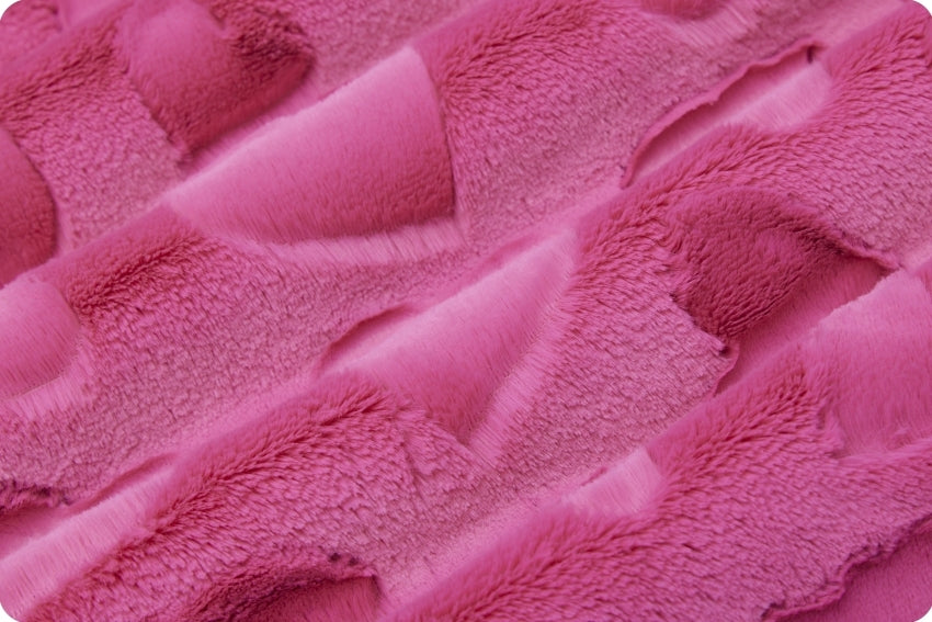 Minky - Luxe Cuddle Hearts FUCHSIA From Shannon Fabrics