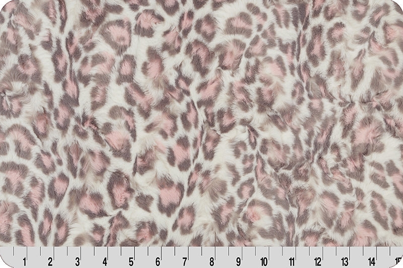 Minky - Luxe Cuddle Leopard BLUSH From Shannon Fabrics