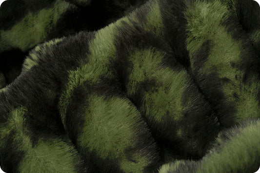 Minky -Luxe Cuddle Milan Enzo LODEN From Shannon Fabrics-SOLD UNSTRETCHED