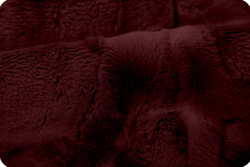 MINKY – 80" Extra Wide Lux Cuddle Mirage BLACK CHERRY From Shannon Fabrics