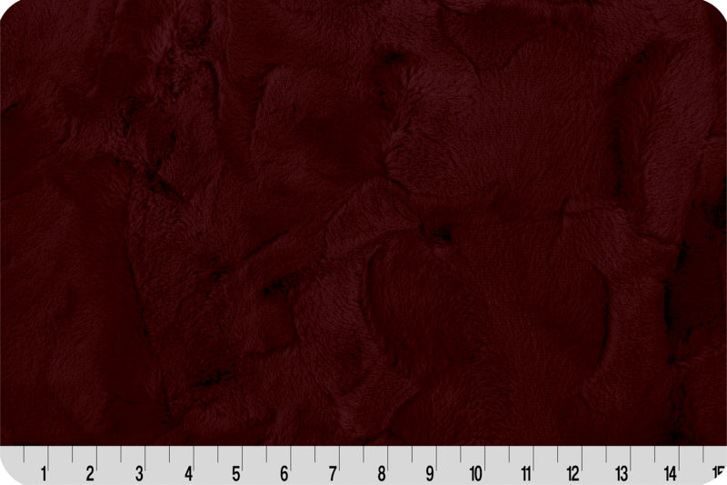 MINKY – 80" Extra Wide Lux Cuddle Mirage BLACK CHERRY From Shannon Fabrics