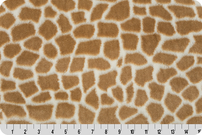 Minky - Luxe Cuddle Giraffe NATURAL/TAN From Shannon Fabrics