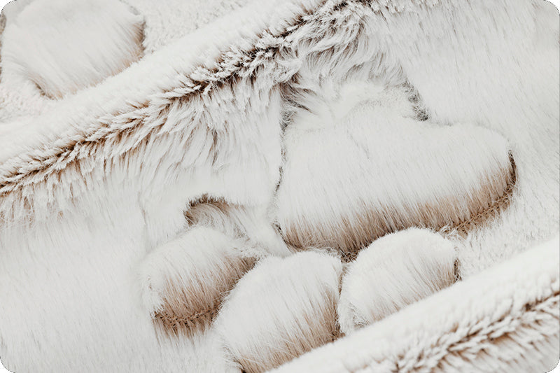 Minky - Luxe Cuddle® Embossed Prism Paws COCA MOCHA From Shannon Fabrics
