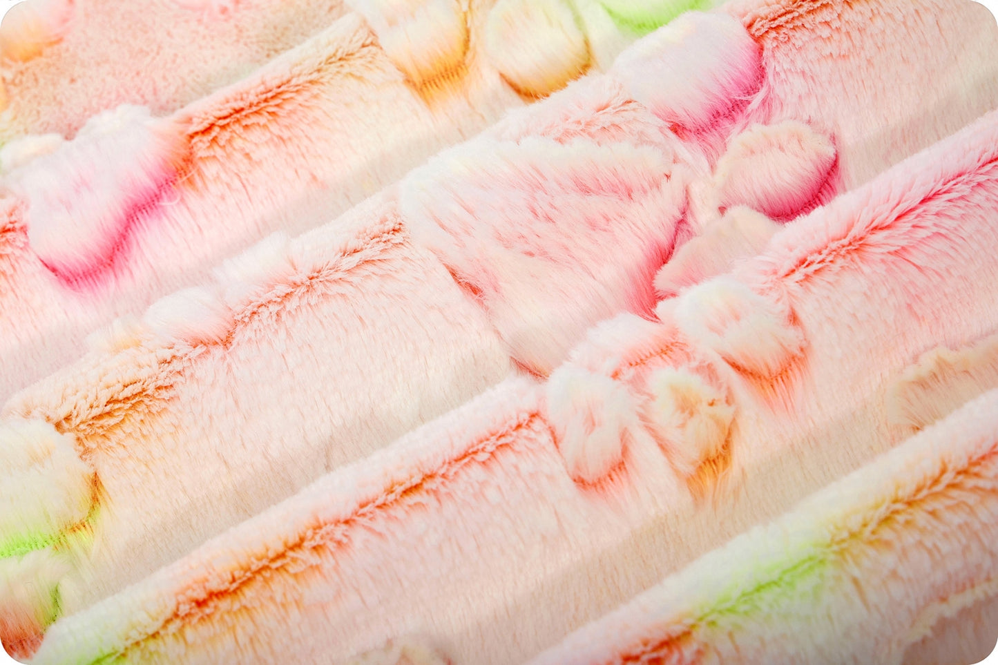 Minky - Luxe Cuddle® Embossed Prism Paws NEON HIGHLIGHTER From Shannon Fabrics