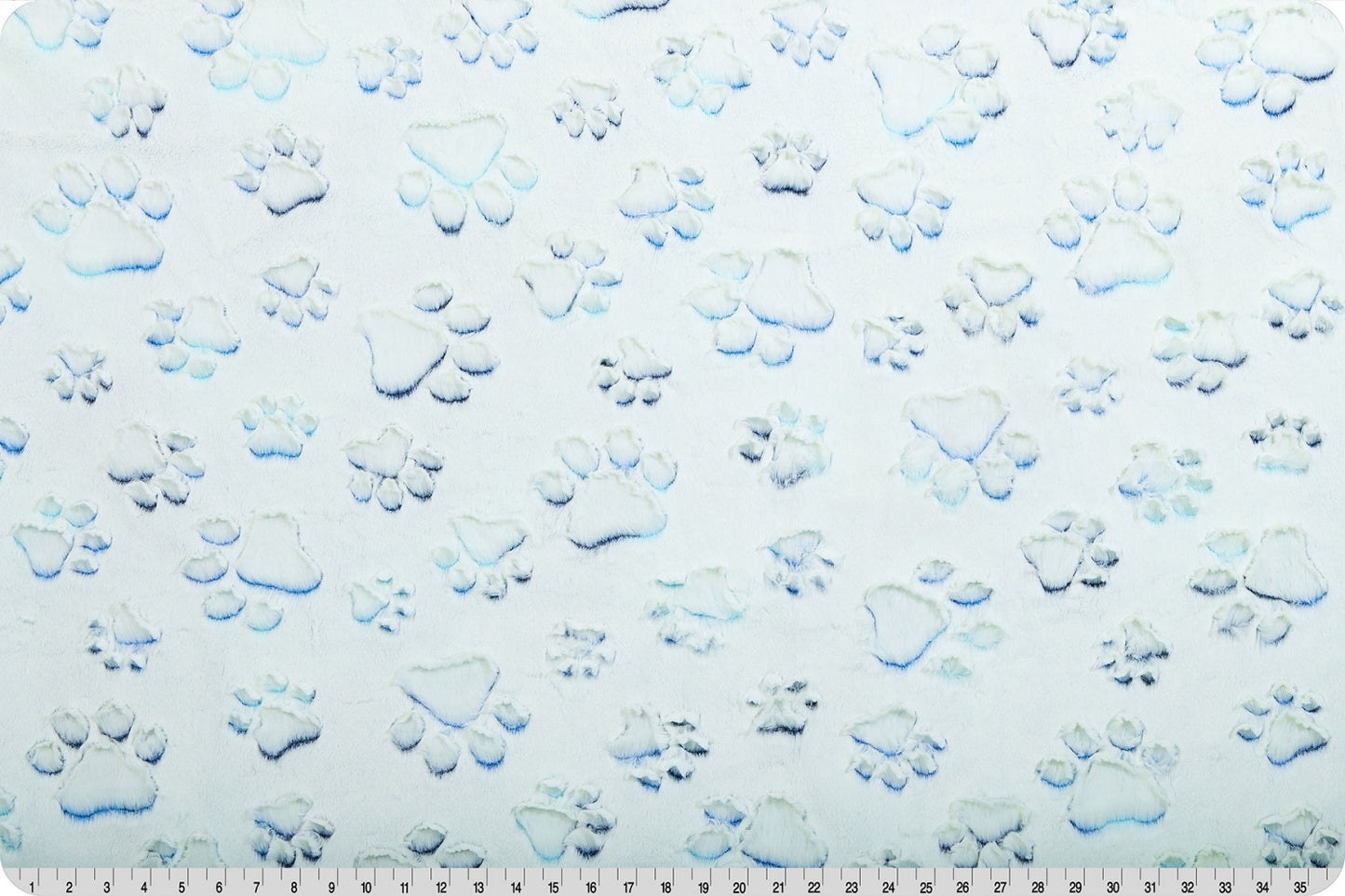 Minky - Luxe Cuddle® Embossed Prism Paws NAUTICAL BLUE From Shannon Fabrics