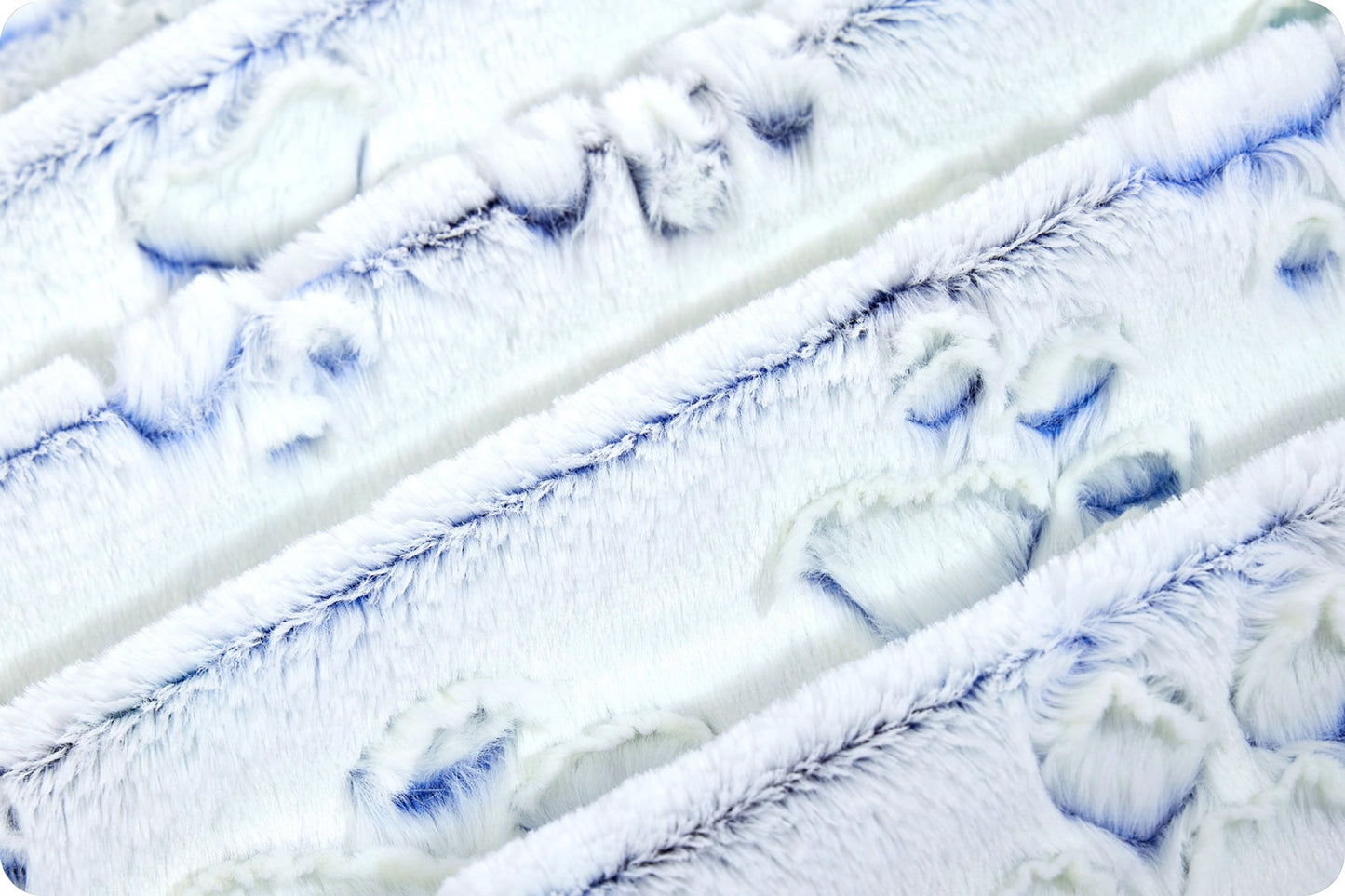 Minky - Luxe Cuddle® Embossed Prism Paws NAUTICAL BLUE From Shannon Fabrics