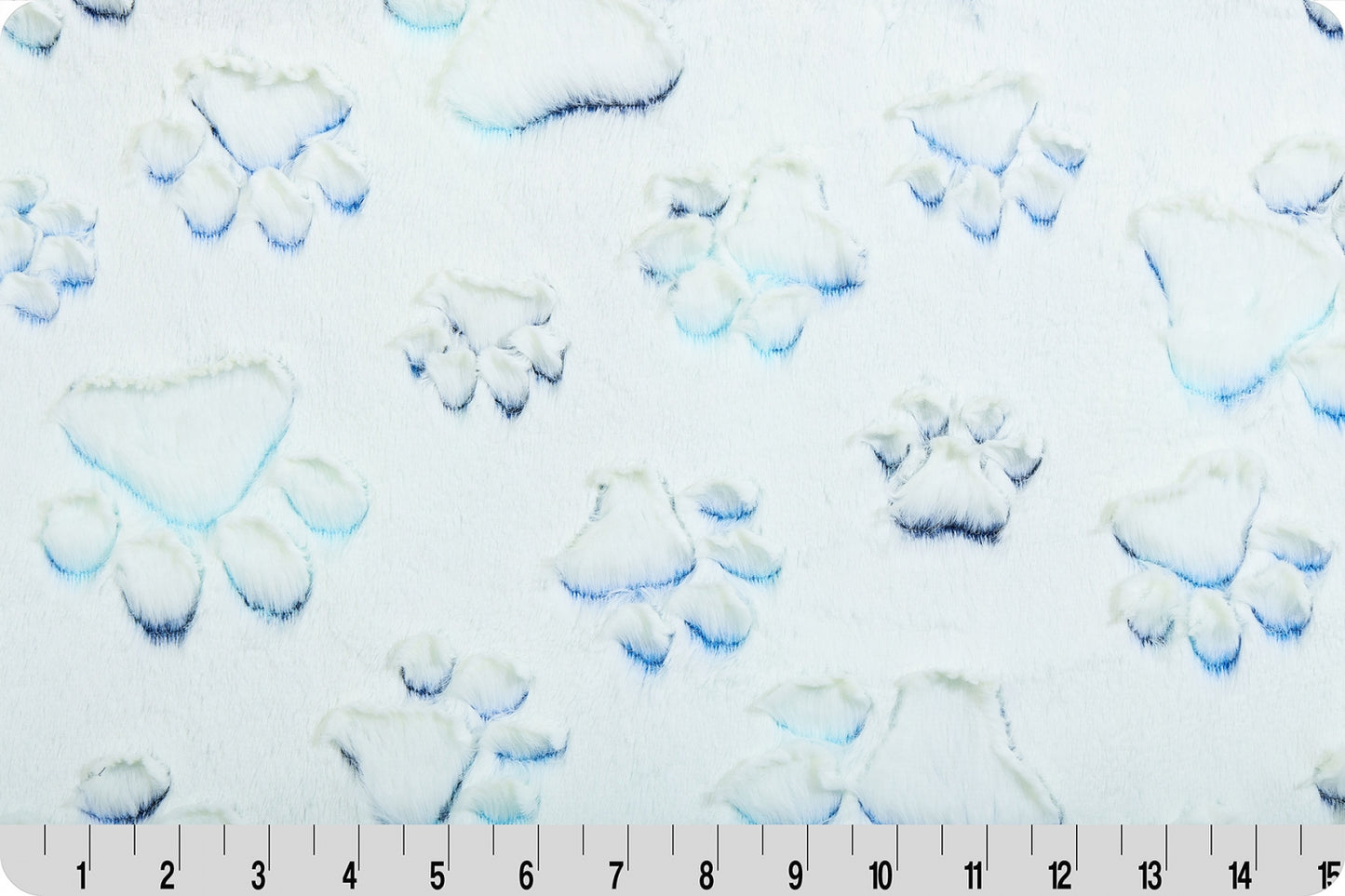 Minky - Luxe Cuddle® Embossed Prism Paws NAUTICAL BLUE From Shannon Fabrics