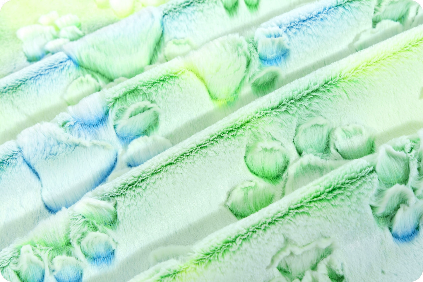 Minky - Luxe Cuddle® Embossed Prism Paws PARAKEET From Shannon Fabrics