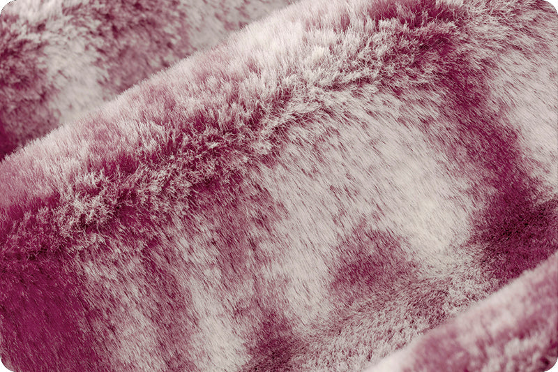 Minky -Discontinued- Luxe Cuddle Seal Milky Way PLUMWINE From Shannon Fabrics