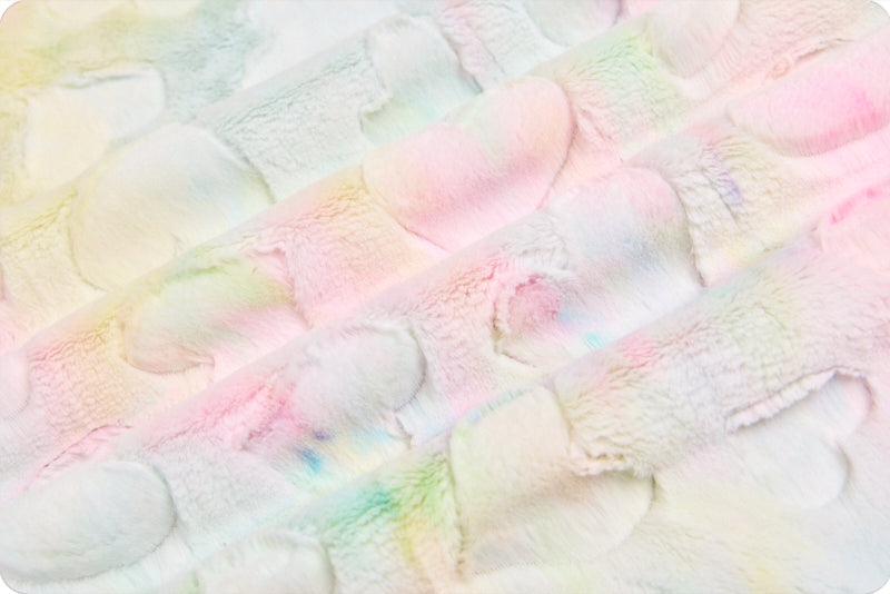 Minky - Luxe Cuddle Sorbet Hearts PASTEL From Shannon Fabrics