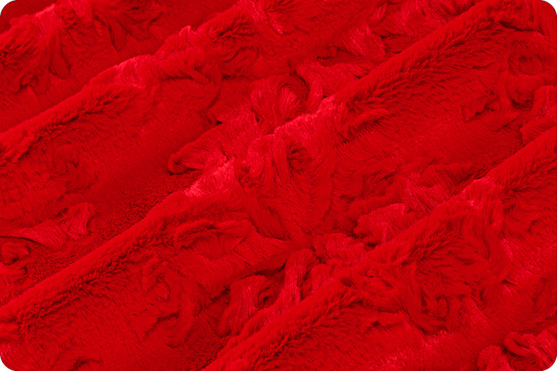 Minky - Luxe Cuddle Snowflakes SCARLET From Shannon Fabrics