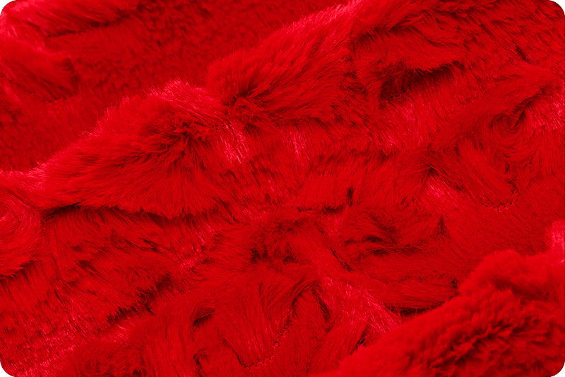 Minky - Luxe Cuddle Snowflakes SCARLET From Shannon Fabrics