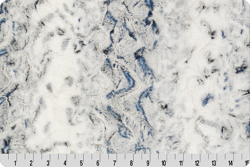 MINKY - Luxe Cuddle Snowy Owl NAVY From Shannon Fabrics