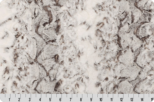 MINKY - Luxe Cuddle Snowy Owl PEWTER From Shannon Fabrics