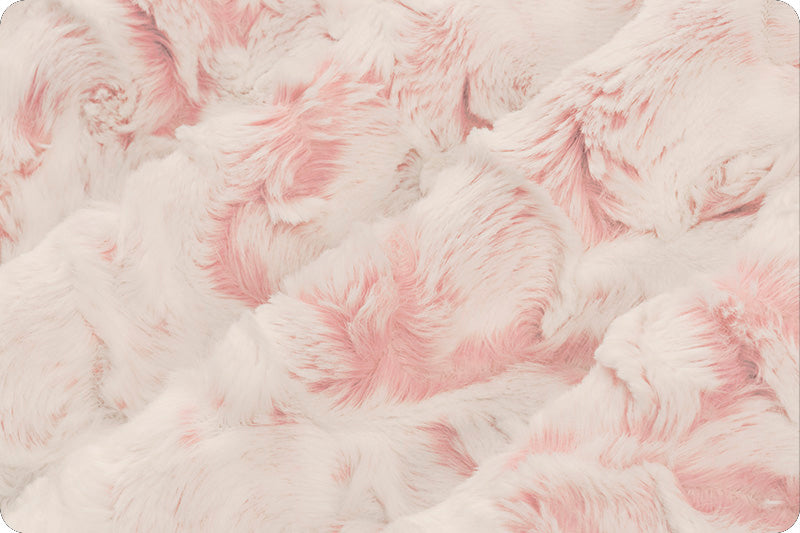 MINKY - Luxe Cuddle Snowy Owl ROSEWATER From Shannon Fabrics