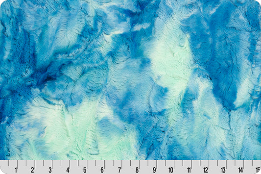 Minky - DISCONTINUED-Luxe Cuddle Sorbet Blue Glow From Shannon Fabrics