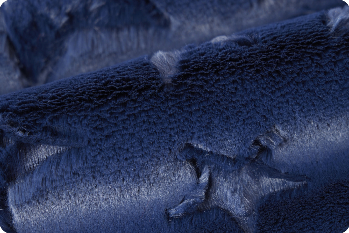 Minky - Luxe Cuddle Stars NAVY From Shannon Fabrics