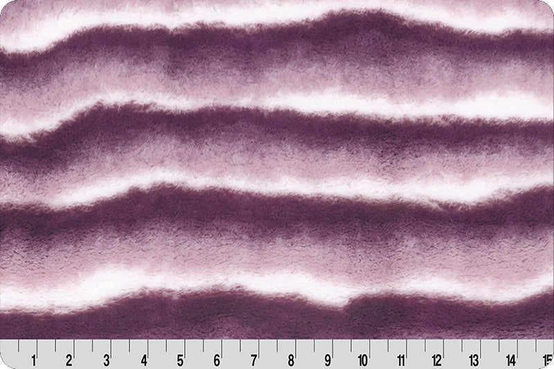 Minky - Luxe Cuddle Seal Wild Chinchilla BERRY/WHITE From Shannon Fabrics