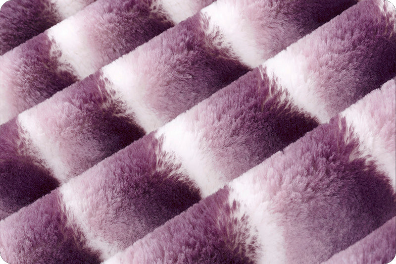 Minky - Luxe Cuddle Seal Wild Chinchilla BERRY/WHITE From Shannon Fabrics