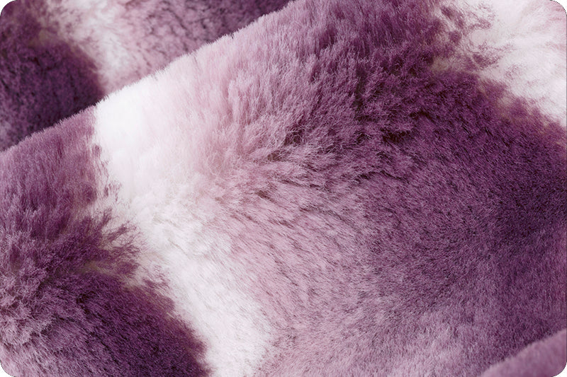 Minky - Luxe Cuddle Seal Wild Chinchilla BERRY/WHITE From Shannon Fabrics