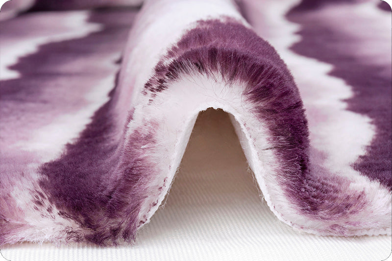 Minky - Luxe Cuddle Seal Wild Chinchilla BERRY/WHITE From Shannon Fabrics