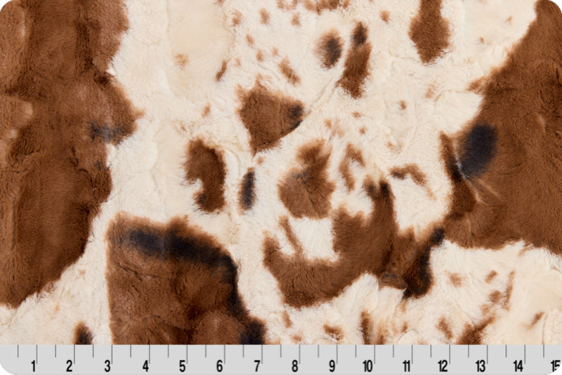 Luxe Cuddle® Wild Pony Ivory/Brown From Shannon Fabrics