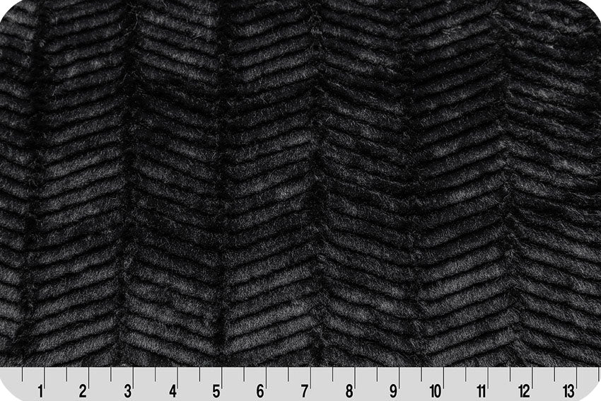 Minky - Luxe Cuddle Ziggy BLACK From Shannon Fabrics