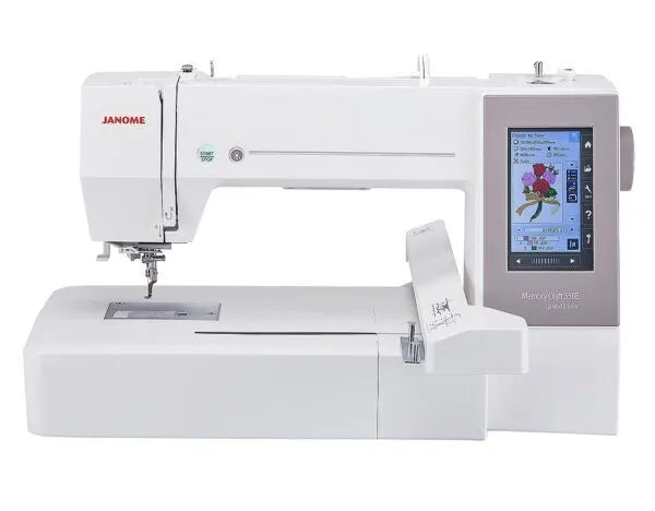 Janome Memory Craft 550E Limited Edition includes 4 Hoops