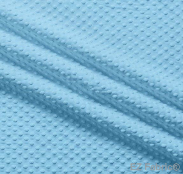 MINKY- Dimple Dots BLUE BELL from EZ Fabric