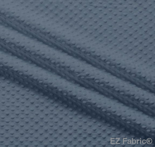 MINKY- Dimple Dots DENIM from EZ Fabric