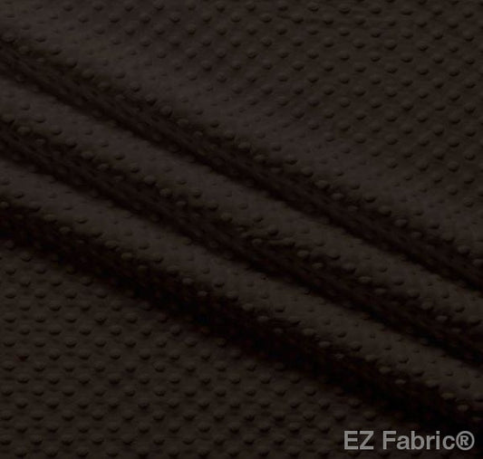 MINKY- Dimple Dots DARK CHOCOLATE from EZ Fabric