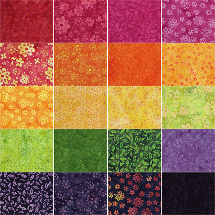 Jelly Roll - Spring Fling from Island Batiks - 40 Strips 2.5"x44"