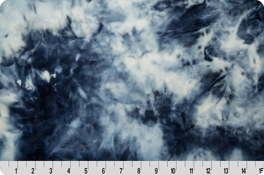 Minky - Tie Dye Cuddle NAVY Smooth from Shannon Fabrics