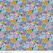 Rossellie Blooms in Teal from the Tudor Celebration Collection - Riley Blake Designs