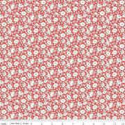 Mayflower Meadow in Red from the Tudor Celebration Collection - Riley Blake Designs