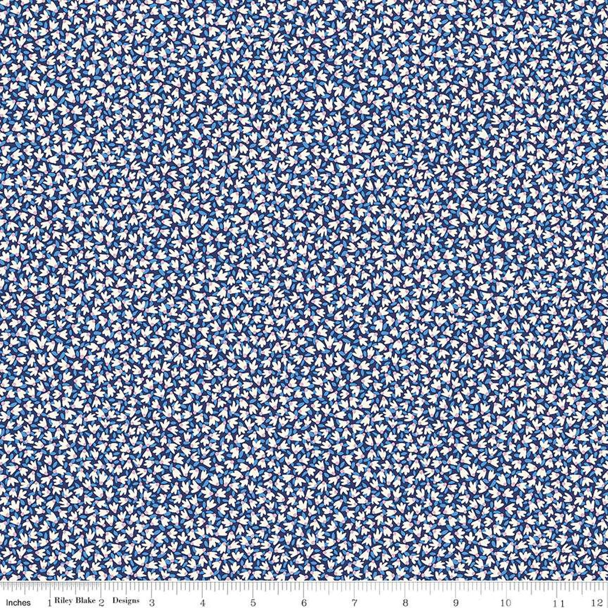 Tudor Tumble in Navy from the Tudor Celebration Collection - Riley Blake Designs
