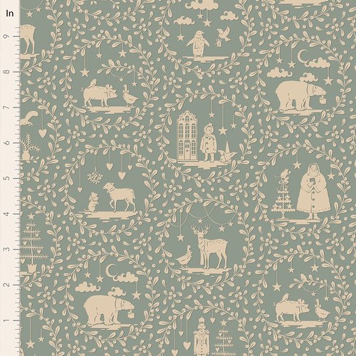 Merry Little Christmas Paperscenes Duckegg from Tilda Fabrics