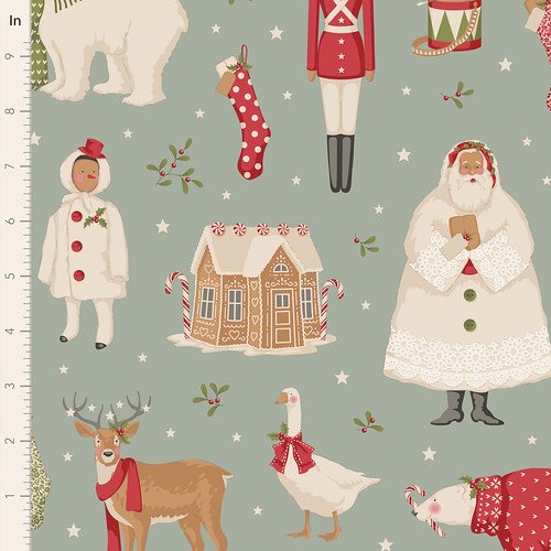 Merry Little Christmas Paperscenes Duckegg from Tilda Fabrics