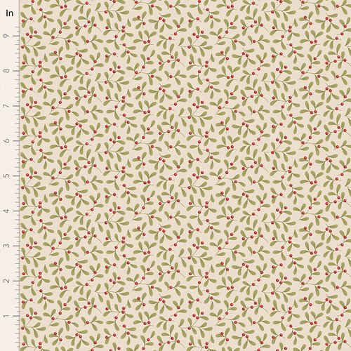 Merry Little Christmas Mistletoe Cream from Tilda Fabrics