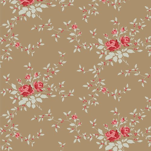 Merry Little Christmas Blender Noel Taupe from Tilda Fabrics